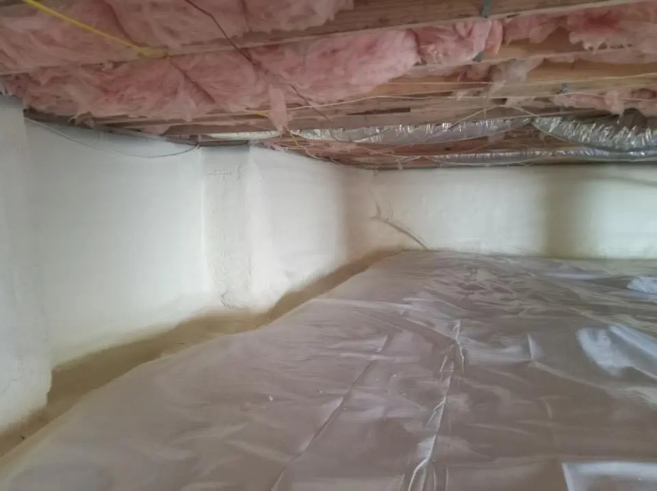 Crawl space encapsulation with closed-cell spray foam for Spray Foam Roofing Repair in Abilene